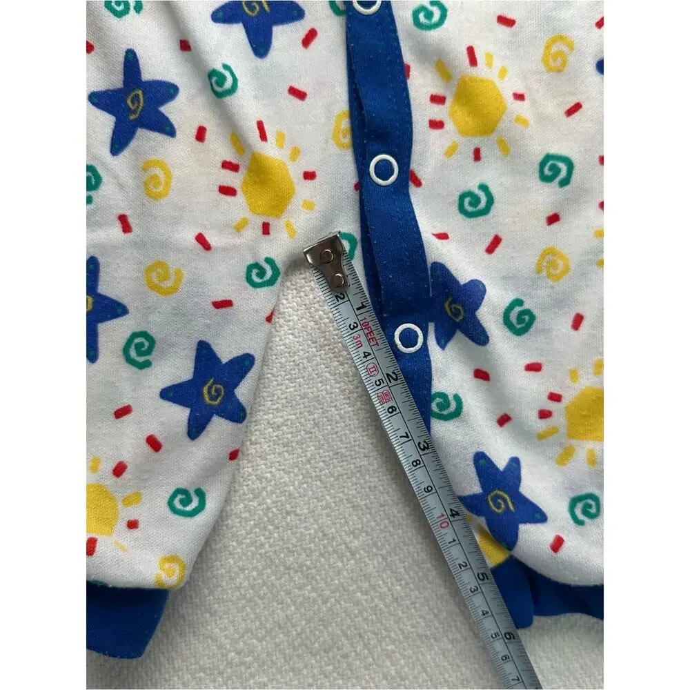 Vintage Circo Colorful stars suns 90s Baby Sleeper Newborn 0-3 Months